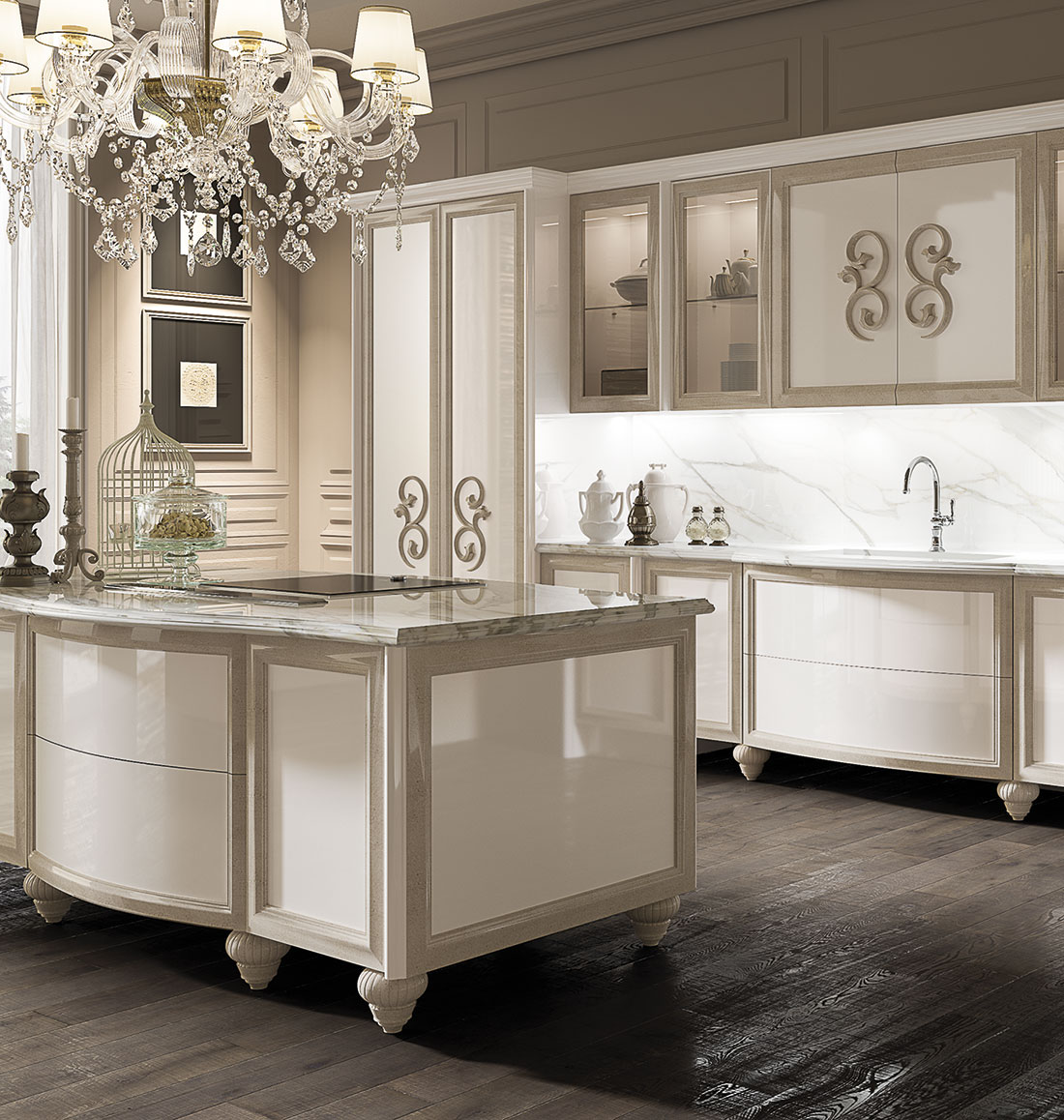 Cucina classica per arredamento classico zona giorno di giusti portos