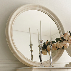 _Orlando mirror
                 ivory crackle finish, cat. B.