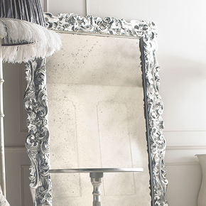 _Prince mirror
                 silver leaf finish, cat. C, aged mirror.