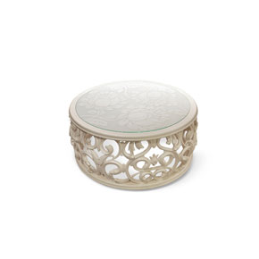 _Medea coffee table
                 in light ivory cat. A
                with rose decor.